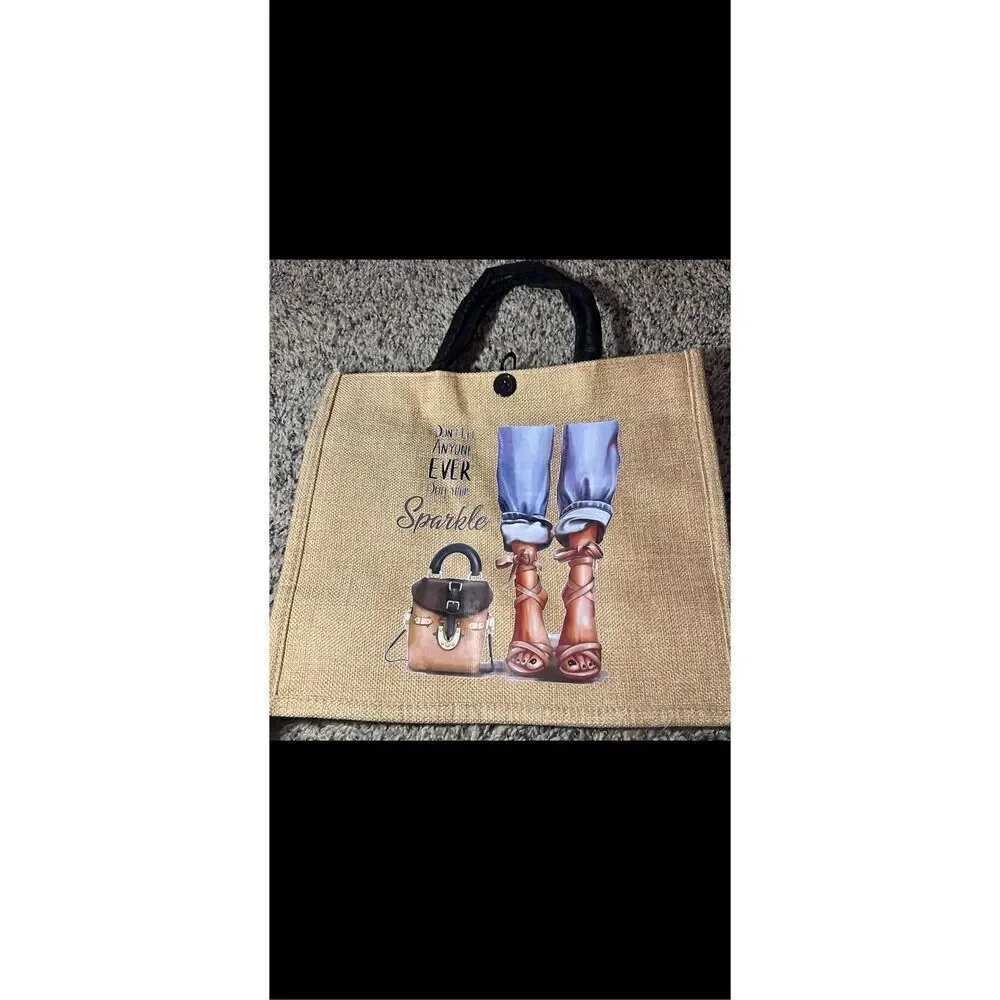Fashion Girl canvas  tote bag/shoulder bag/shopping bag